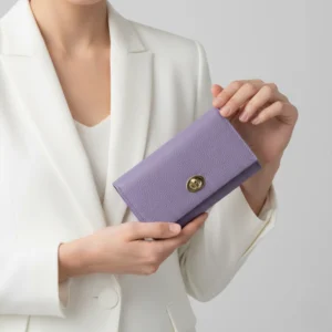 Short Women's Premium PU Leather Wallet Internet Celebrity Style Fashion Open Closure Polyester Lining Portable