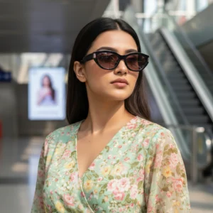 Luxury Design Cat Eye Women Polarized Fashion Sunglasses