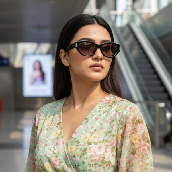 Luxury Design Cat Eye Women Polarized Fashion Sunglasses