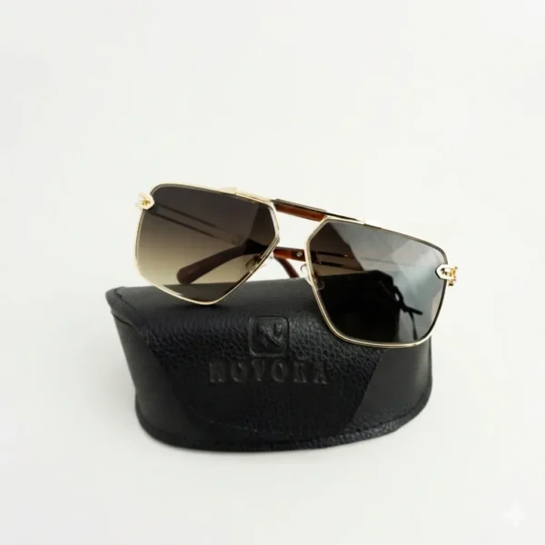 Partagas Retro Designer Square Metal Frame UV400 Protection Shades Sun Glasses Sunglasses for Men