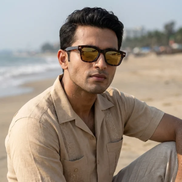 Fancy Designer Photochromic Blue Light Blocking UV400 Protection Sunglasses for Men/Women