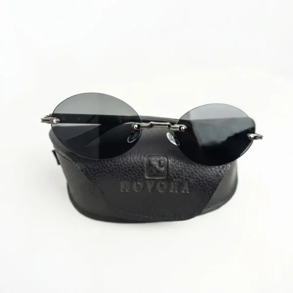 Luxury Design Rimless Oval Women's Sunglasses Decoration UV Protection