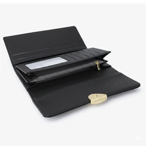 Ladies Wallet Slim Cardholder and Long Length Purse with Portable Feature New Design Pure Color for Women Western Purse