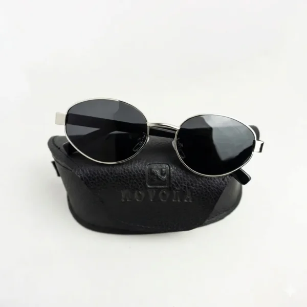 Vintage Small Oval CP Frame Gold Retro Metal Durable Women Sunglasses