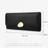 Ladies Wallet Slim Cardholder and Long Length Purse with Portable Feature New Design Pure Color for Women Western Purse
