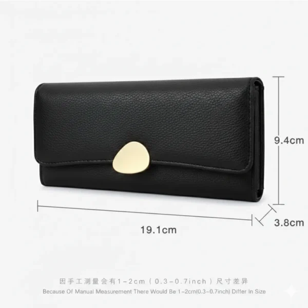 Ladies Wallet Slim Cardholder and Long Length Purse with Portable Feature New Design Pure Color for Women Western Purse