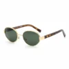 Vintage Small Oval CP Frame Gold Retro Metal Durable Women Sunglasses