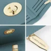 Short Women's Premium PU Leather Wallet Internet Celebrity Style Fashion Open Closure Polyester Lining Portable
