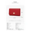 Short Women's Premium PU Leather Wallet Internet Celebrity Style Fashion Open Closure Polyester Lining Portable