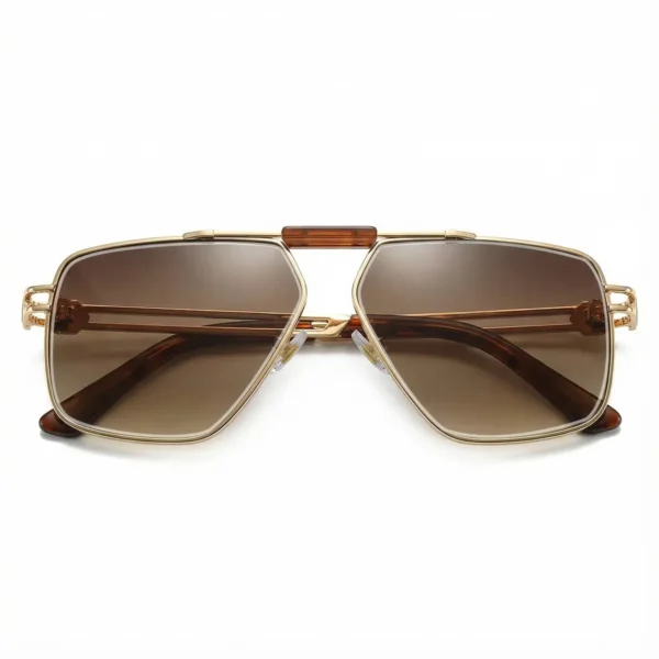 Partagas Retro Designer Square Metal Frame UV400 Protection Shades Sun Glasses Sunglasses for Men