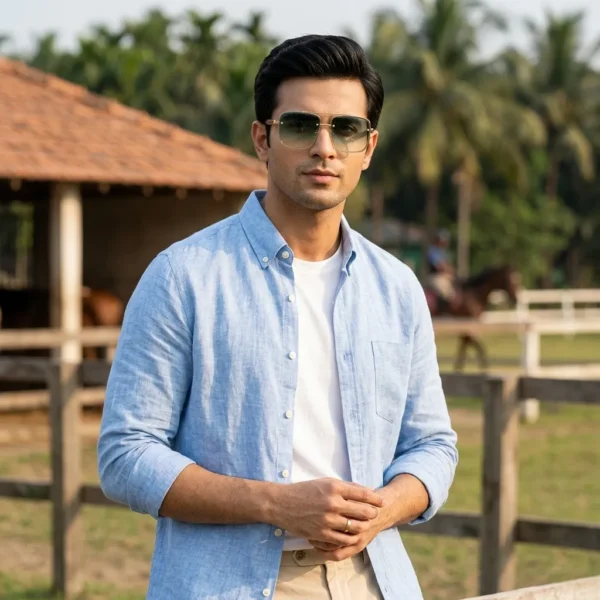 Ultra Lightweight Retro Style Square Metal Frame Men's Sunglasses Comfortable UV400 Shades Sun Glasses| Green