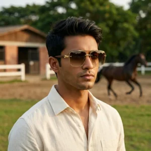 Ultra-Lightweight Retro Square Metal Aviator Sunglasses | UV400 Protection