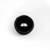 Adjustable 14K Gold Plated Drop Glaze Ring in Luxury Box