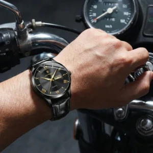 Poedagar 978 Original Men Watch Luminous Waterproof Leather