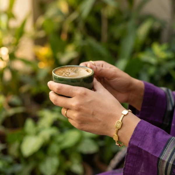 Trendy 14K Gold Plated Stainless Steel Snake Chain Bracelet