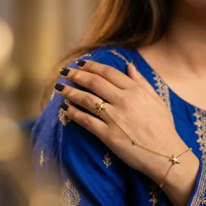 18K Gold Plated Starfish Hand Harness Bracelet