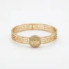 Women’s Gold-Plated Greek Style Bangle Bracelet