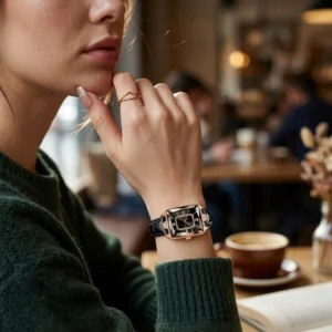 Poedagar Original Crystal Square Luxury Quartz Watch