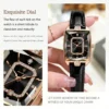 Poedagar Original Crystal Square Luxury Quartz Watch