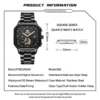 Poedagar 628 Original Men Watch Stainless Square Waterproof Quartz