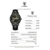 Poedagar 978 Original Men Watch Luminous Waterproof Leather
