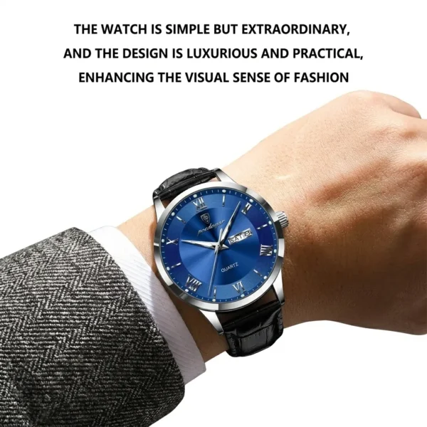Poedagar 978 Original Men Watch Luminous Waterproof Watch