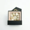 18K Gold Shell & Natural Stone Vintage Bracelet with Gift Box