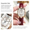 Poedagar Original Crystal Square Luxury Quartz Watch