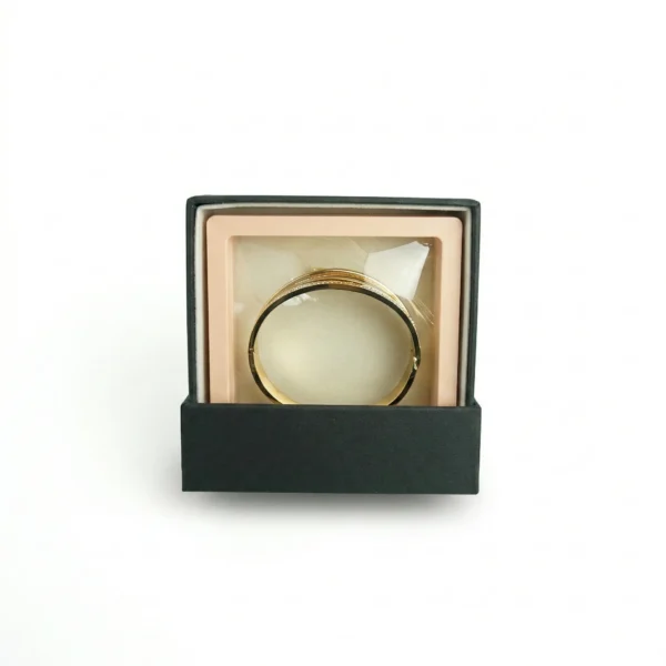 Luxury Multi-Layer Gold Plated Nail & Diamond Bangle