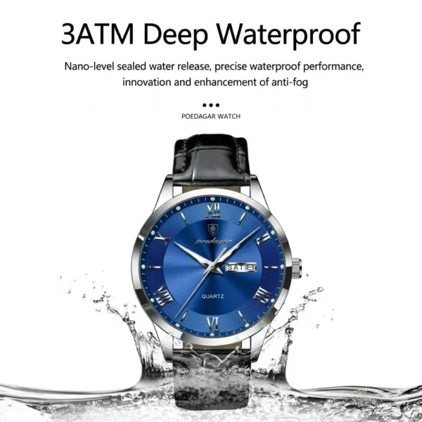 Poedagar 978 Original Men Watch Luminous Waterproof Watch