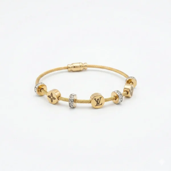 18K Gold Plated Magnetic Lock Bracelet