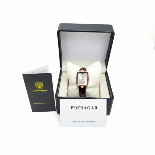 Poedagar Original Crystal Square Luxury Quartz Watch