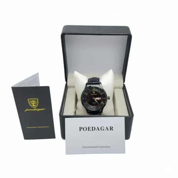 Poedagar 978 Original Men Watch Luminous Waterproof Leather
