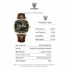 Poedagar 978 Original Men Watch Luminous Waterproof Leather