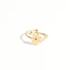 Daisy Opening 18k Gold Plated Stainless Steel Ring