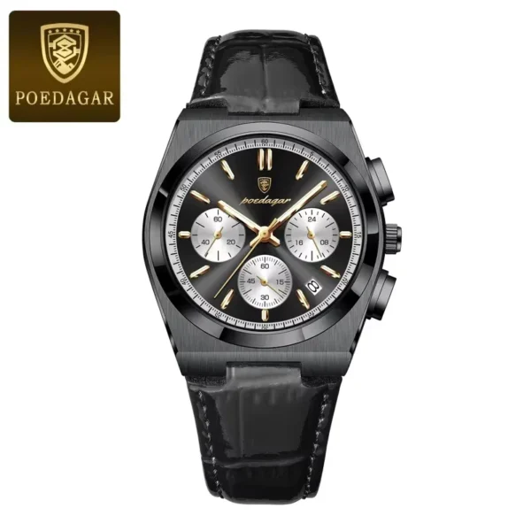 Poedagar Original Men Watch Quartz Waterproof Luminous