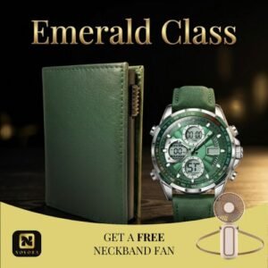 Emerald Class Premium Watch & Wallet Combo