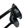 Unisex Trendy UV400 Half Rim Sunglasses Black