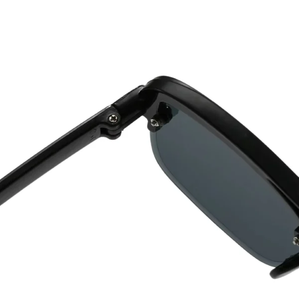 Unisex Trendy UV400 Half Rim Sunglasses Black