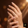 Geometric Star Adjustable Celestial Ring Gold