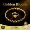 Golden Bloom 18K Gold-Plated Daisy Jewelry Set