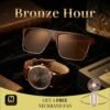 Bronze Hour Timeless Watch & Eyewear Combo