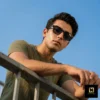 Korean Niche Polarized Sunglasses Black