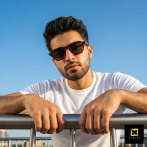 Korean Niche Polarized Sunglasses Demi Black