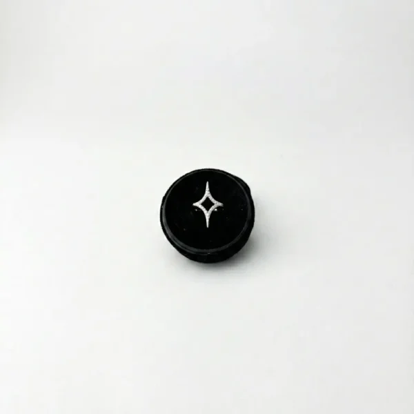 Geometric Star Adjustable Celestial Ring Silver