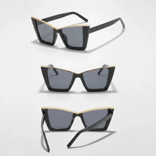 Imported Woman Retro Cat Eye UV400 Shades Black