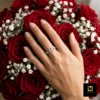 Stainless Steel Pave U-Link Adjustable Ring