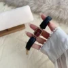 Retro Rectangle Niche Quartz Leather Watch Black