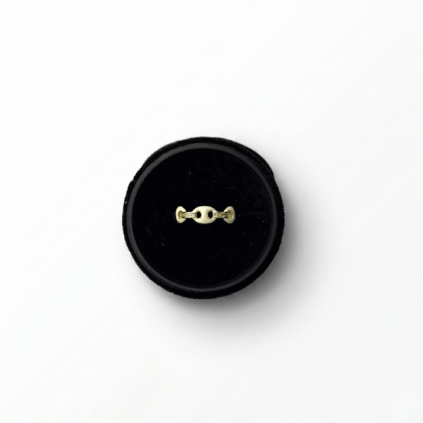 Gold Stainless Steel Mariner Link Adjustable Ring