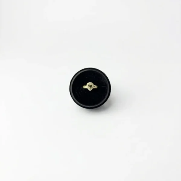 Radiant Sunburst Pear Ring Silver Gold